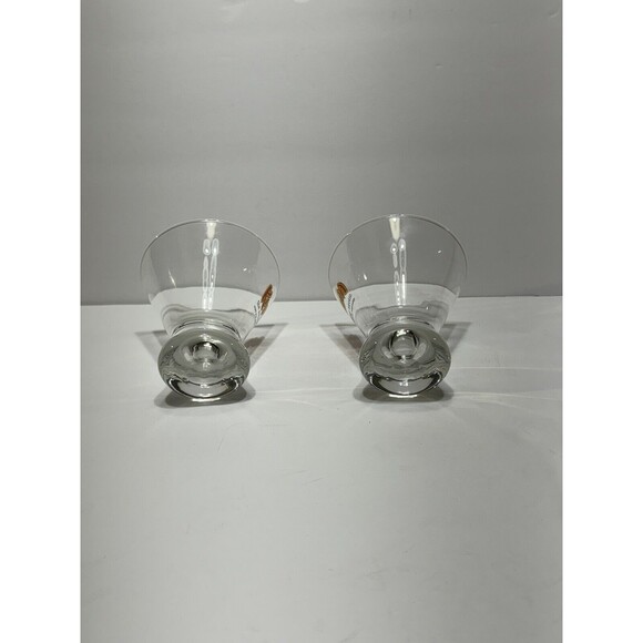 Set of 2 Kahlua Liqueur 6 oz Cocktail Glasses "The Everyday Exotic" 3-3/4" Tall - Picture 11 of 12